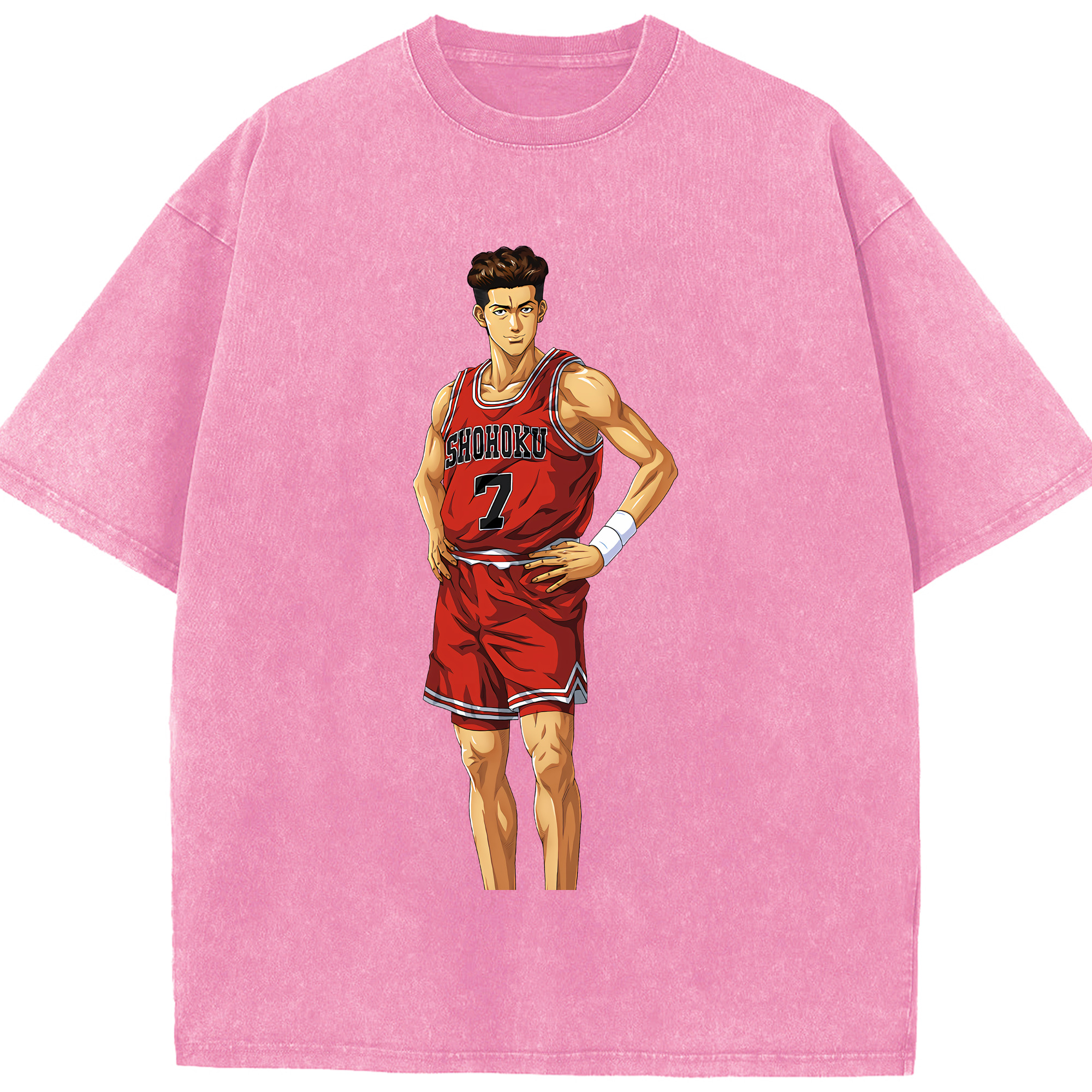 （画像用） SLAM DUNK／スラムダンク 綿100% ヴィンテージ風 半袖Tシャツ（フロントプリント）